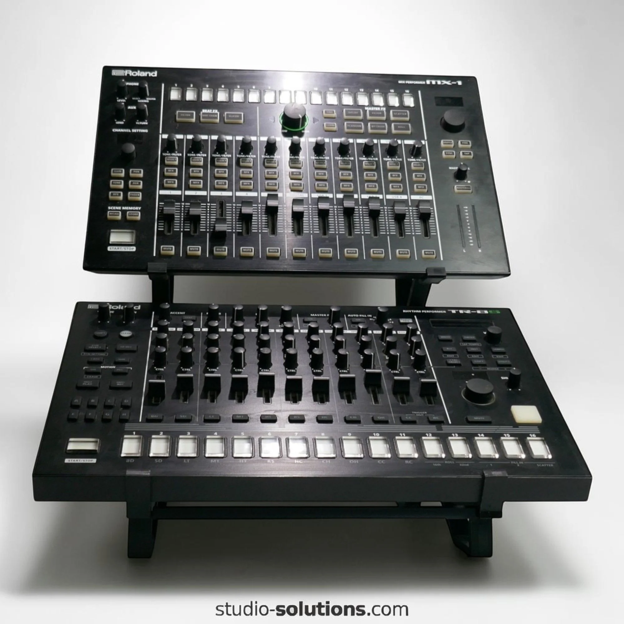 2 Tier Roland Aira Double Tabletop Desktop Music Studio Stand MX-1